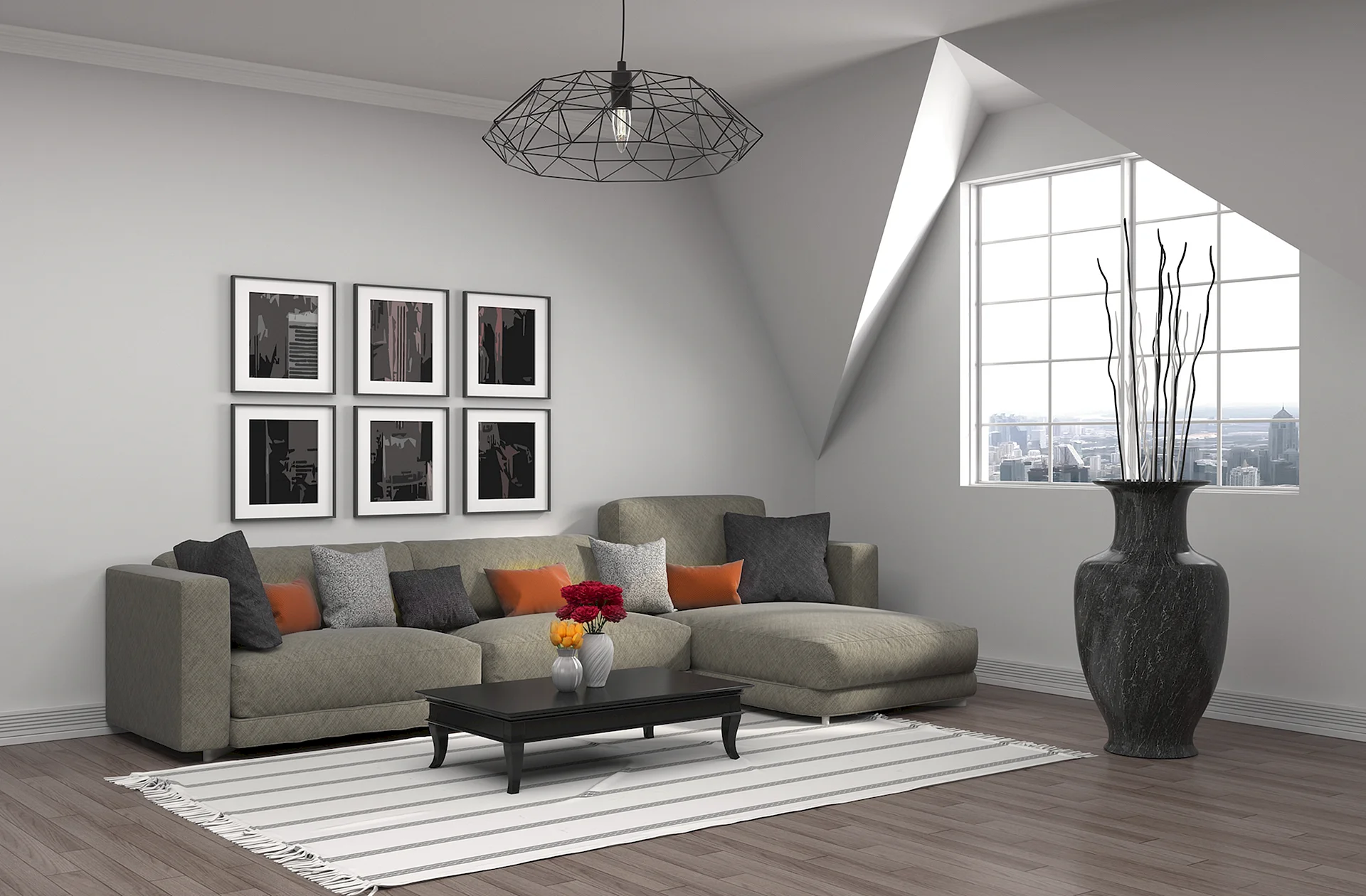 Living Room Sofa Wallpaper