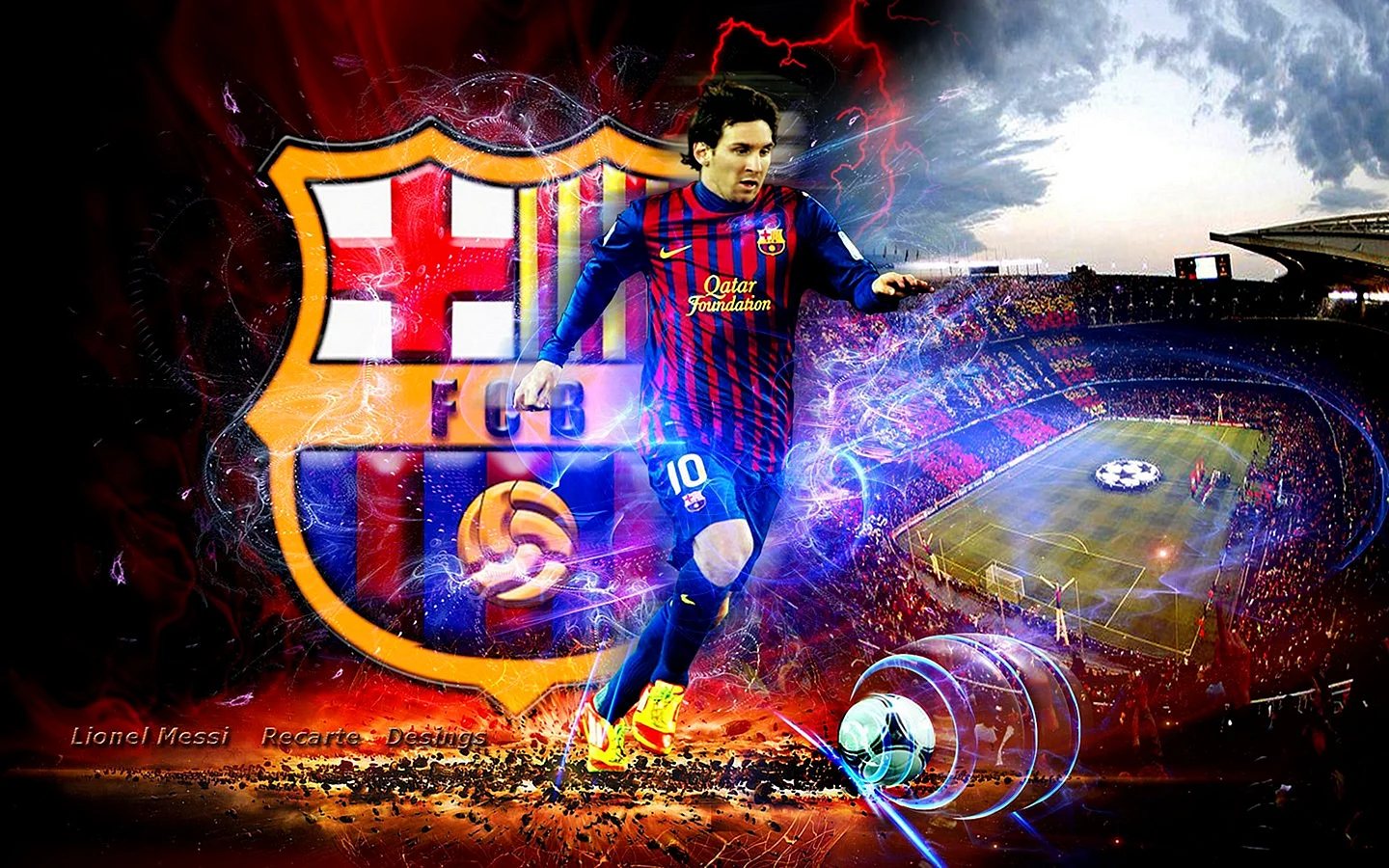 Logo Barcelona Messi Wallpaper