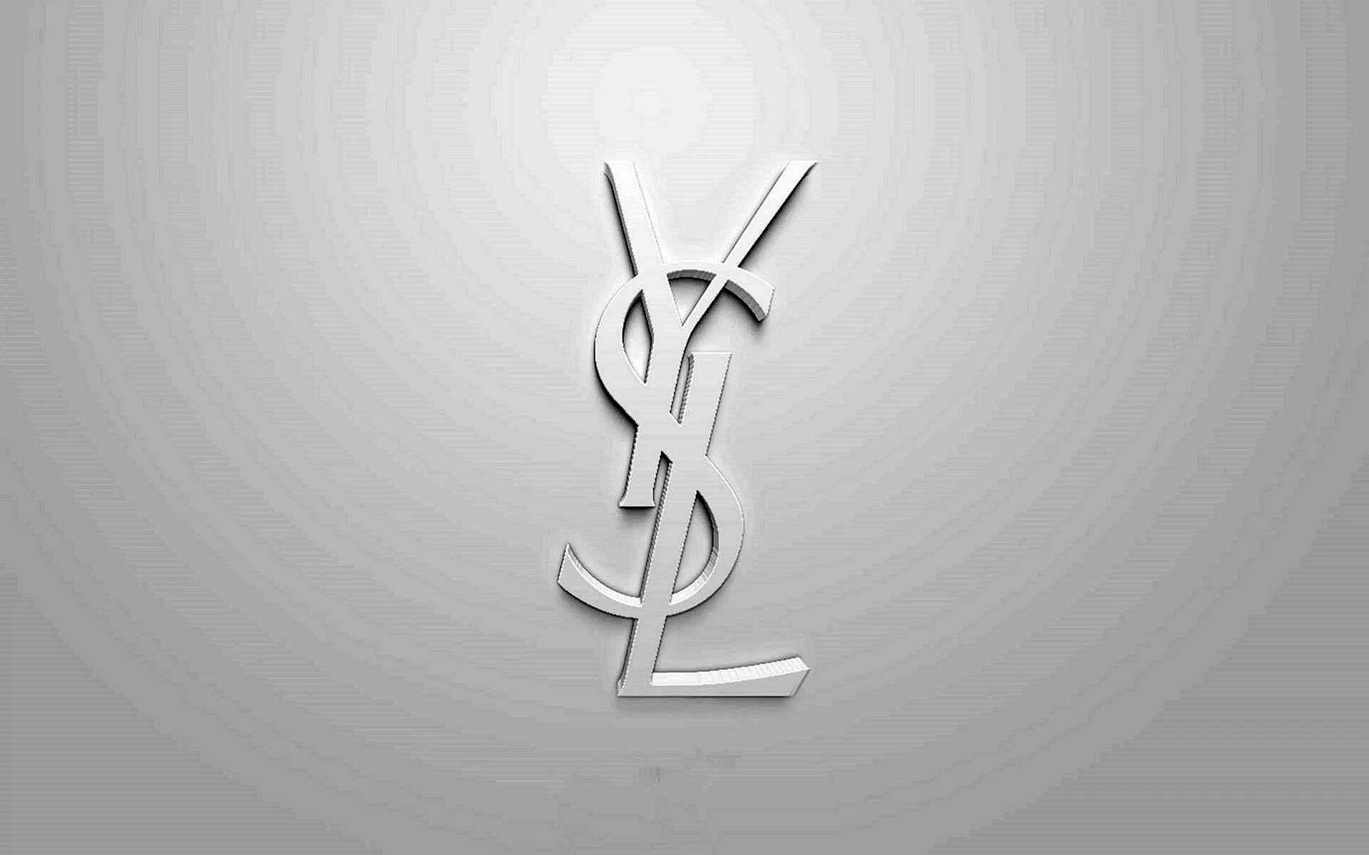 Logo Ysl 3D Wallpaper