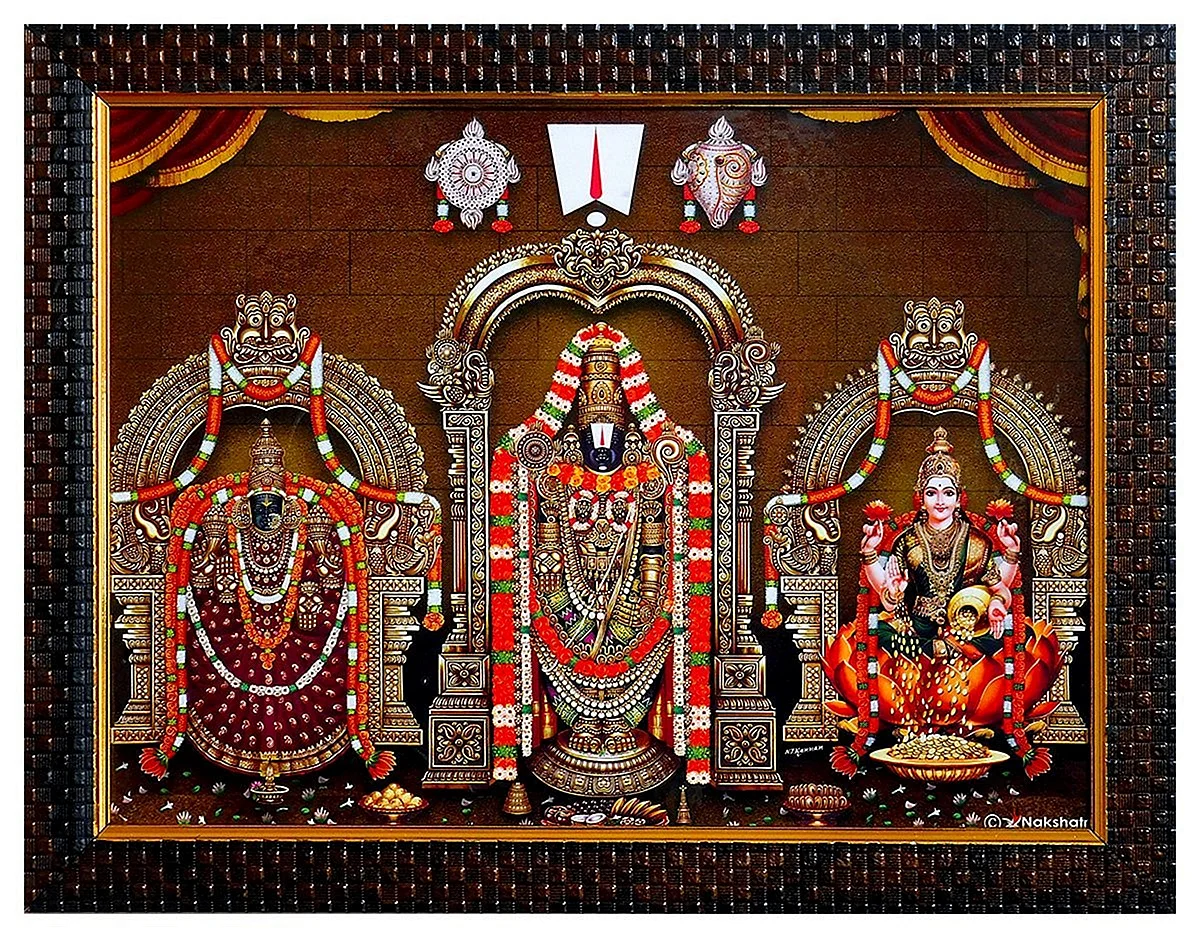 Lord Balaji With Lakshmi Wallpaper