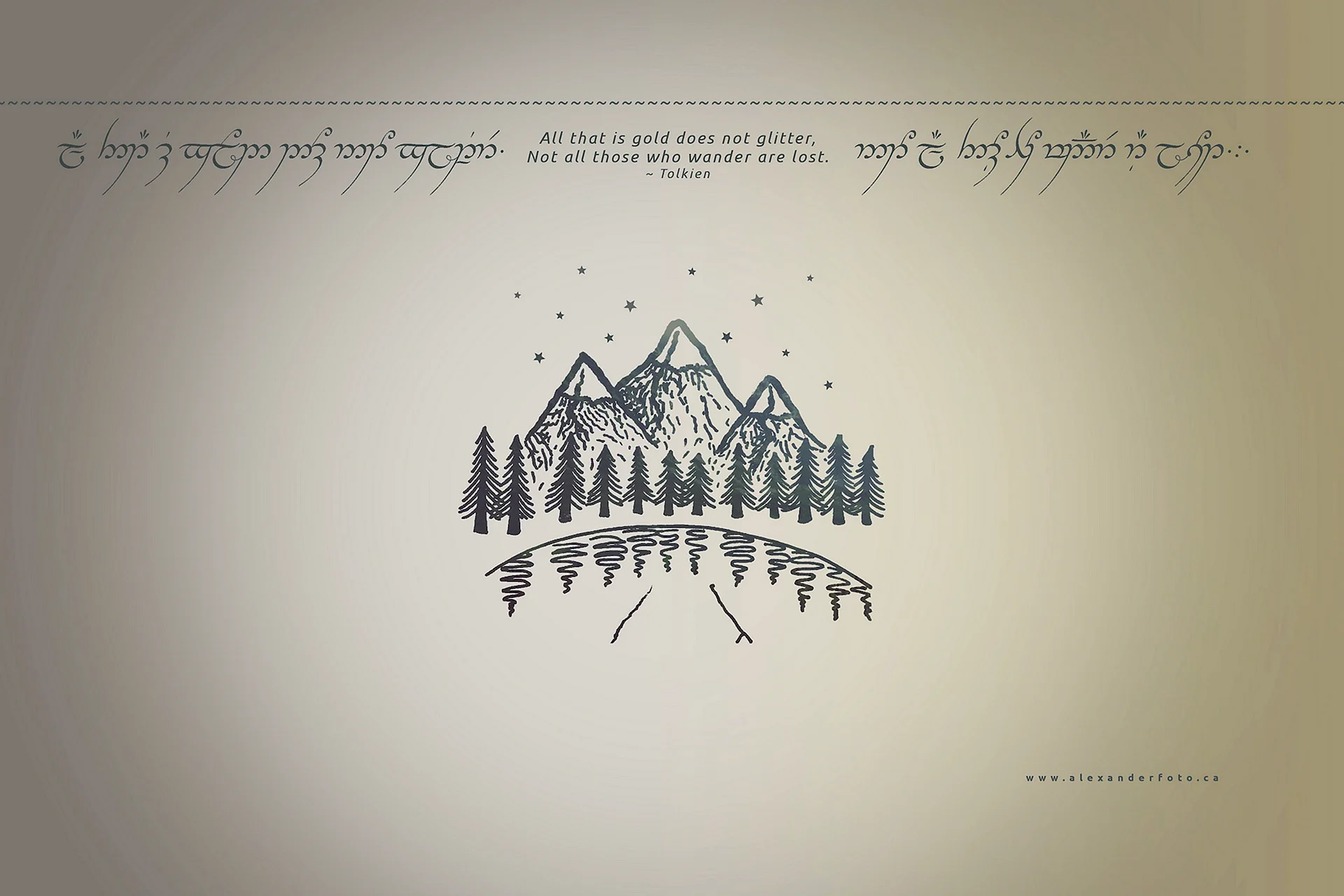 Lord Of The Rings Minimalist Wallpaper