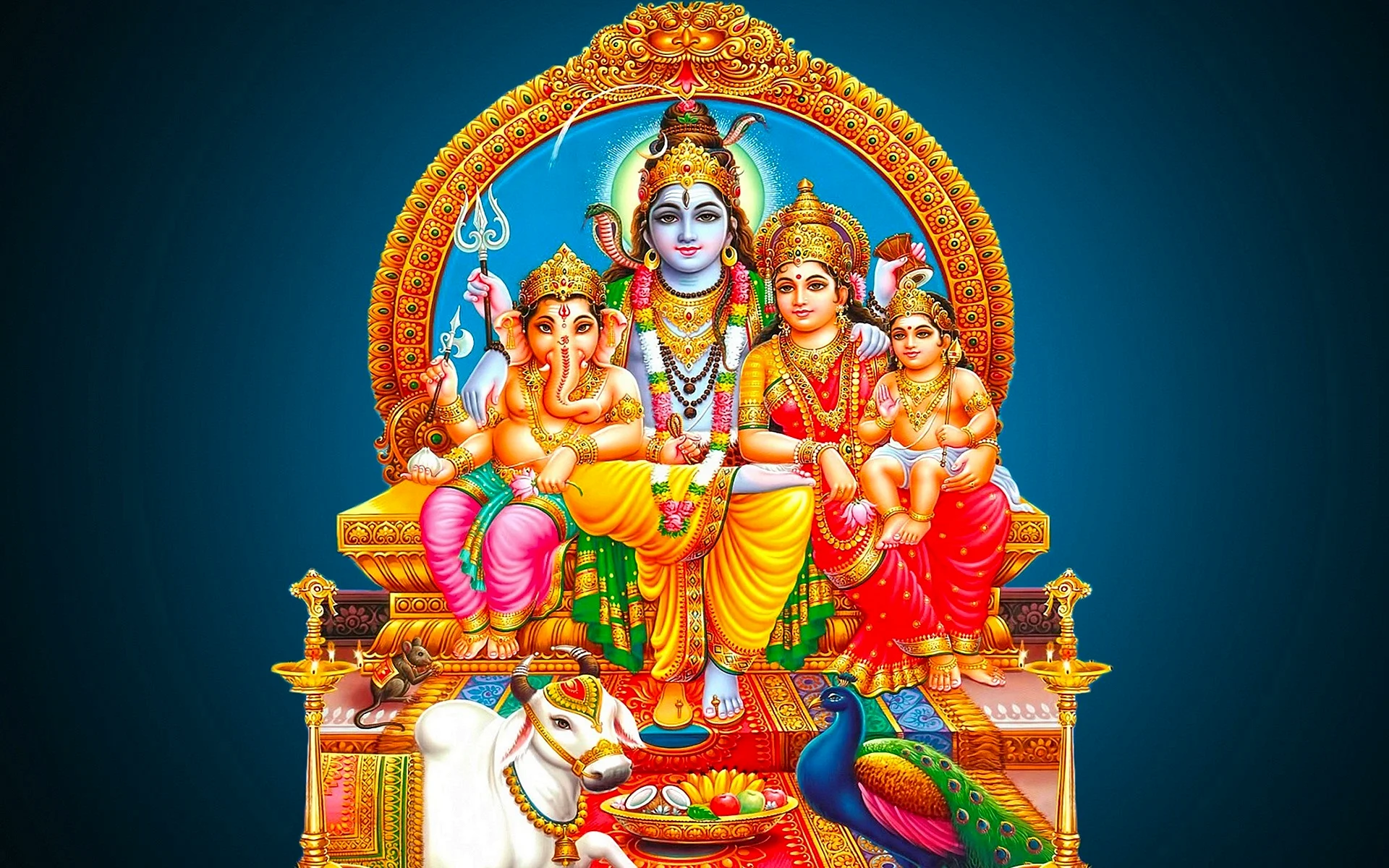 Lord Shiva Family Wallpaper