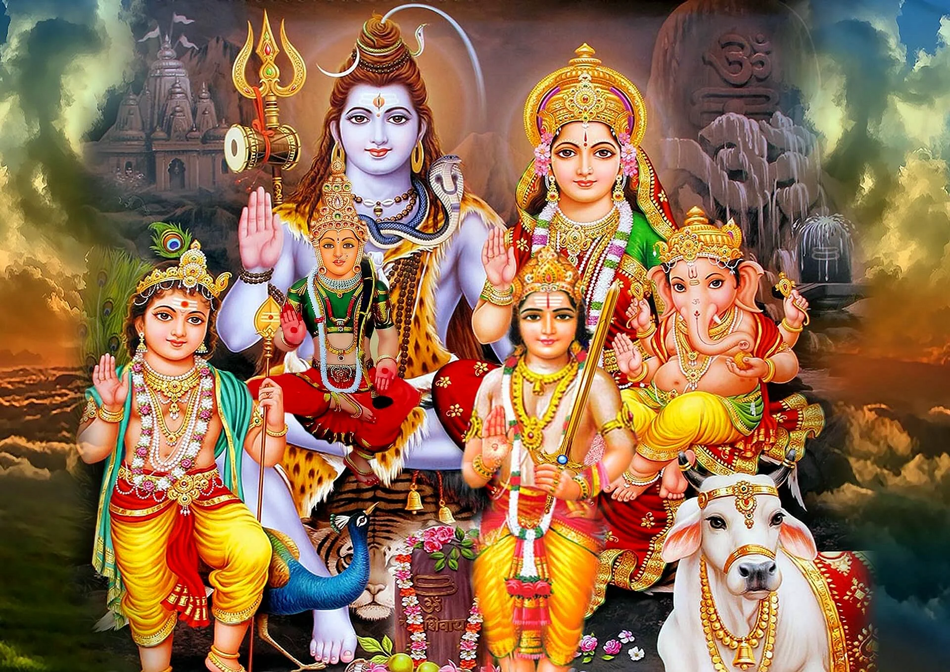 Lord Shiva Family Wallpaper