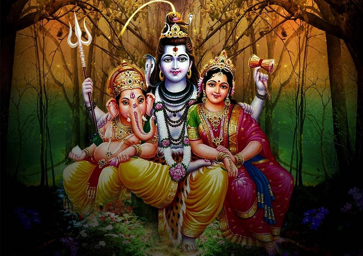 Lord Shiva Family Wallpaper