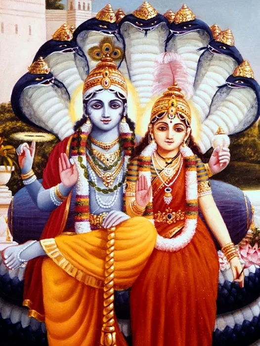 Lord Vishnu And Lakshmi Wallpaper