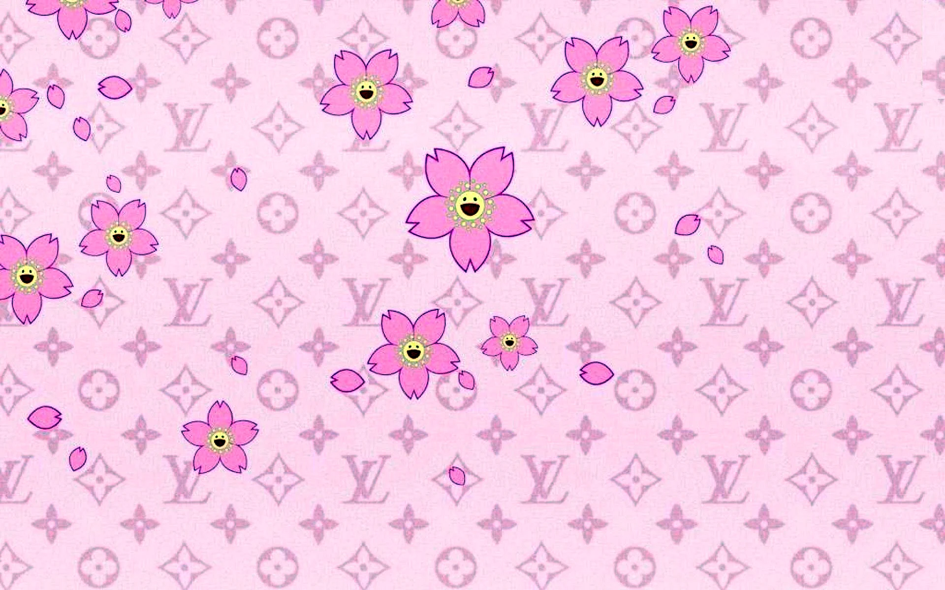 Louis Vuitton Pattern Vector Wallpaper