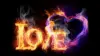 Love Fire Wallpaper