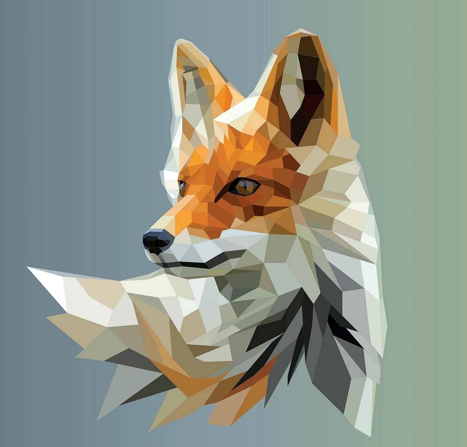 Low Poly Fox Wallpaper