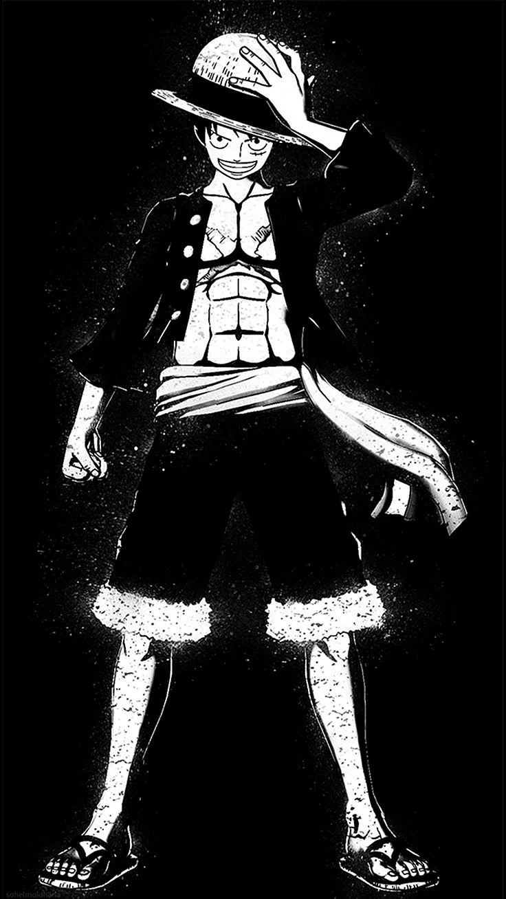 Luffy Black Wallpaper