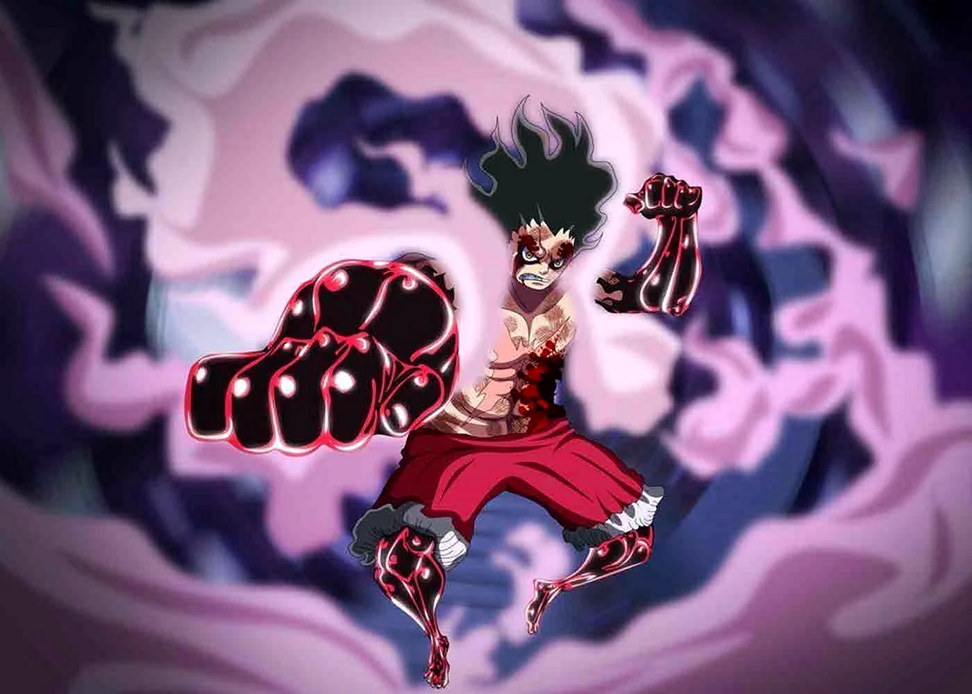 Luffy Gear 5 Vs Kaido Wallpaper