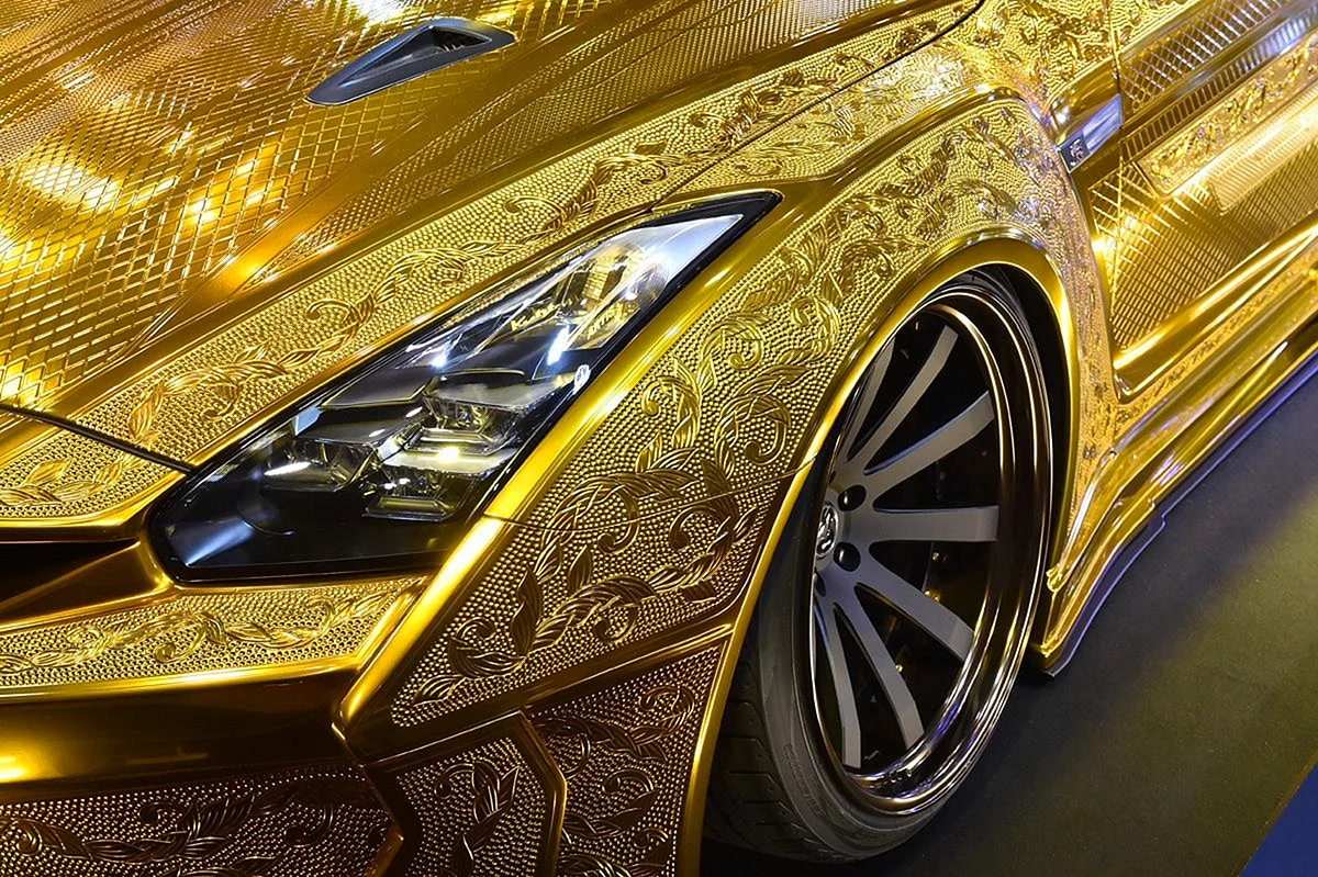 Luxury Car Gold Wallpaper