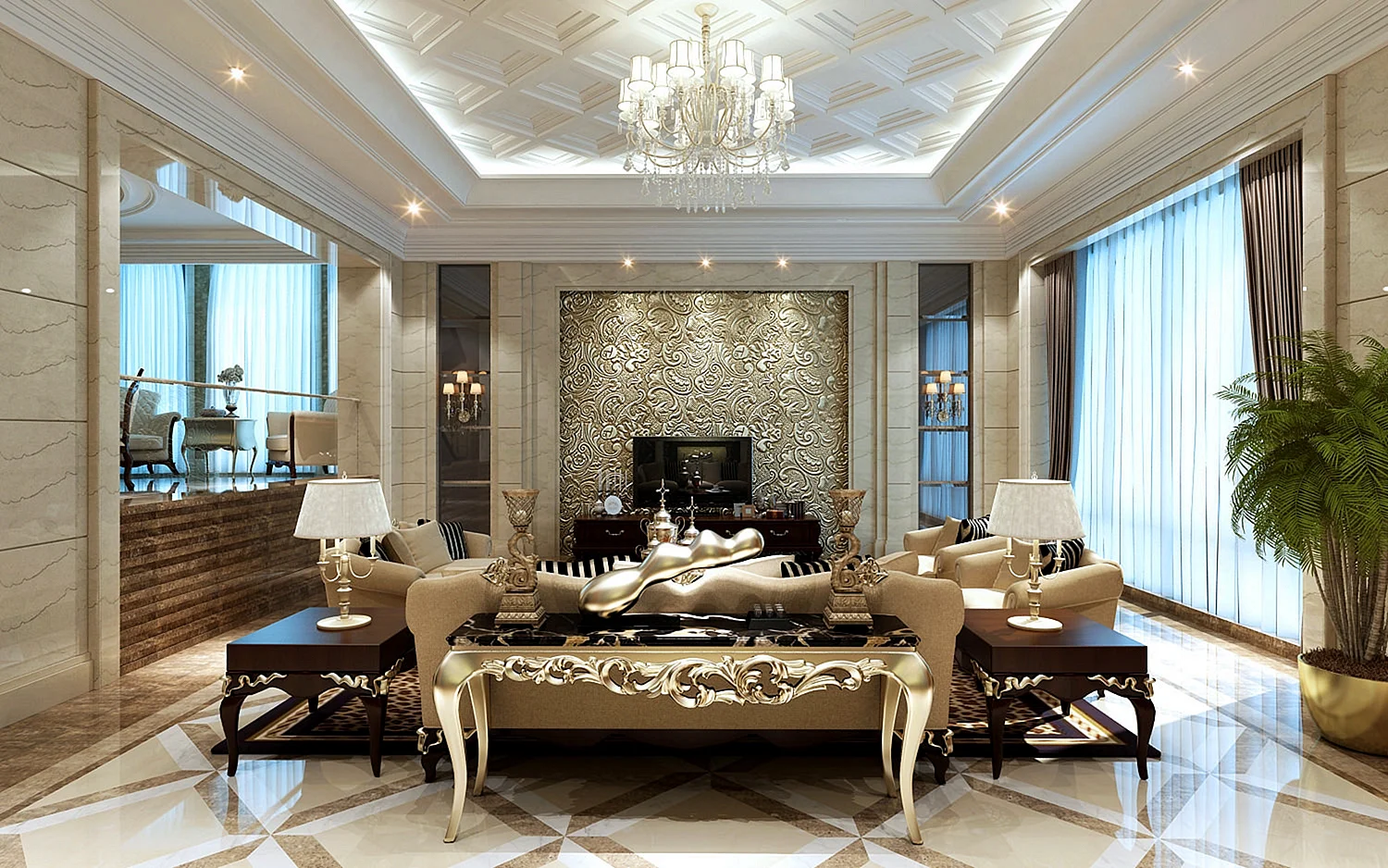 Luxury Interior Living Rooms Wallpaper