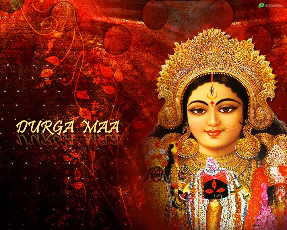 Maa Durga Face Wallpaper