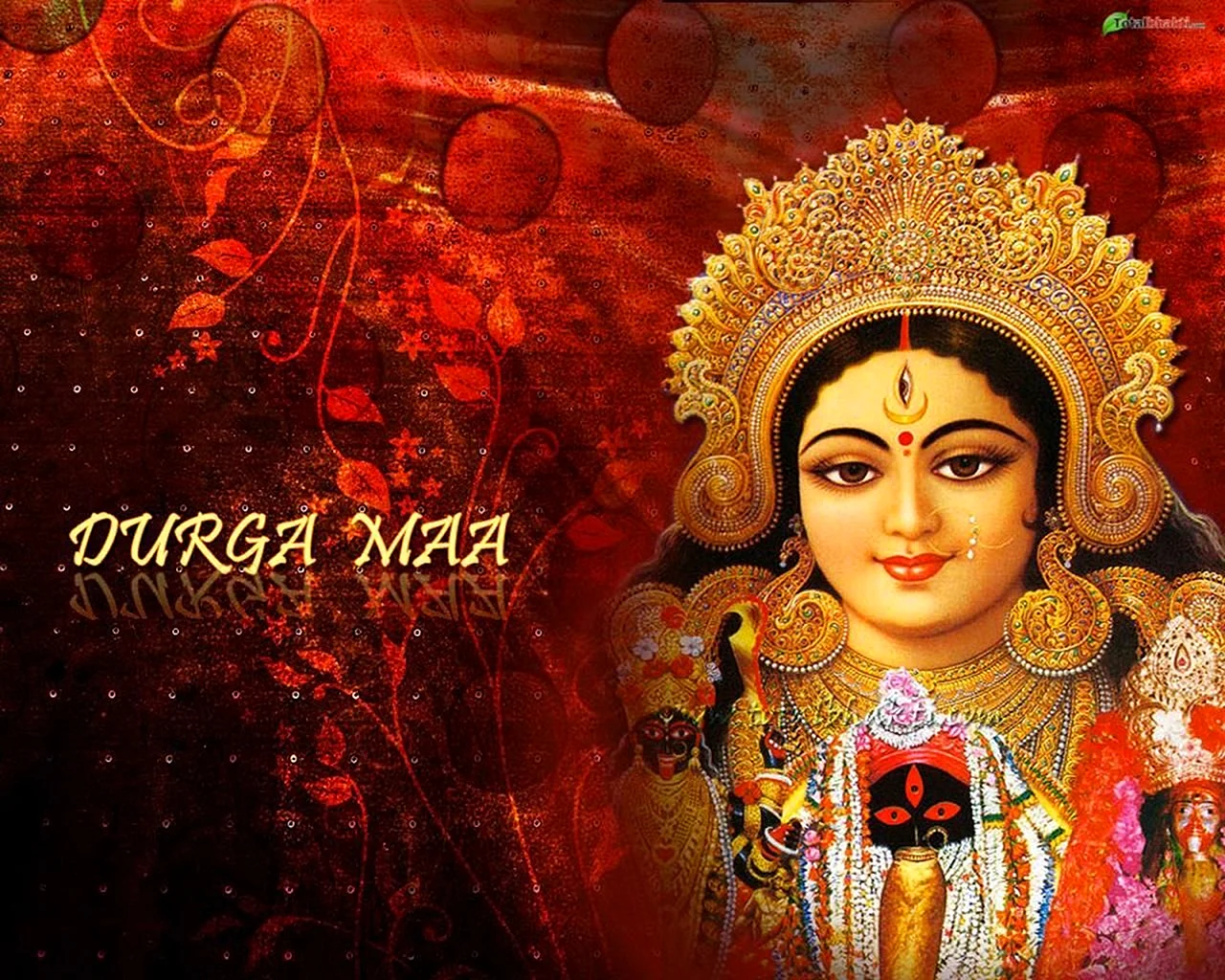 Maa Durga Face Wallpaper
