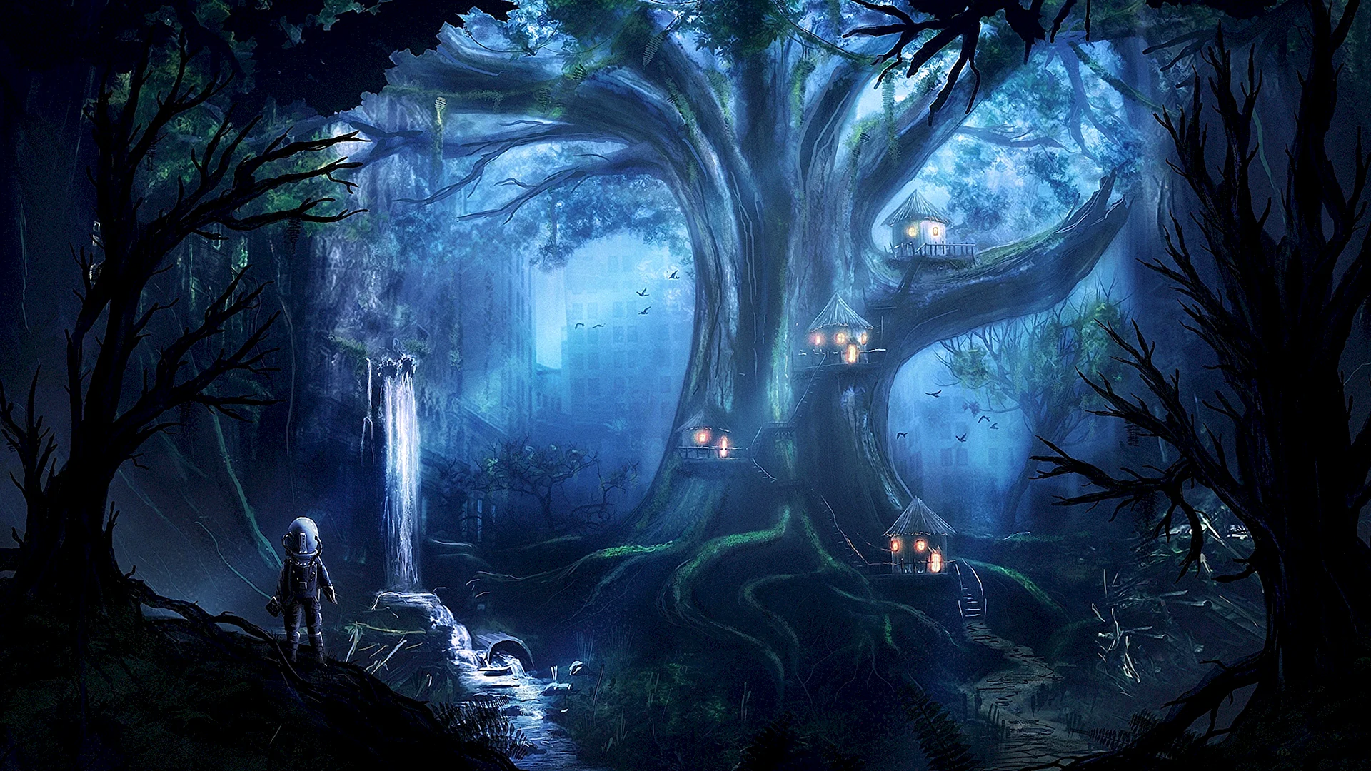 Magic Forest Art Wallpaper