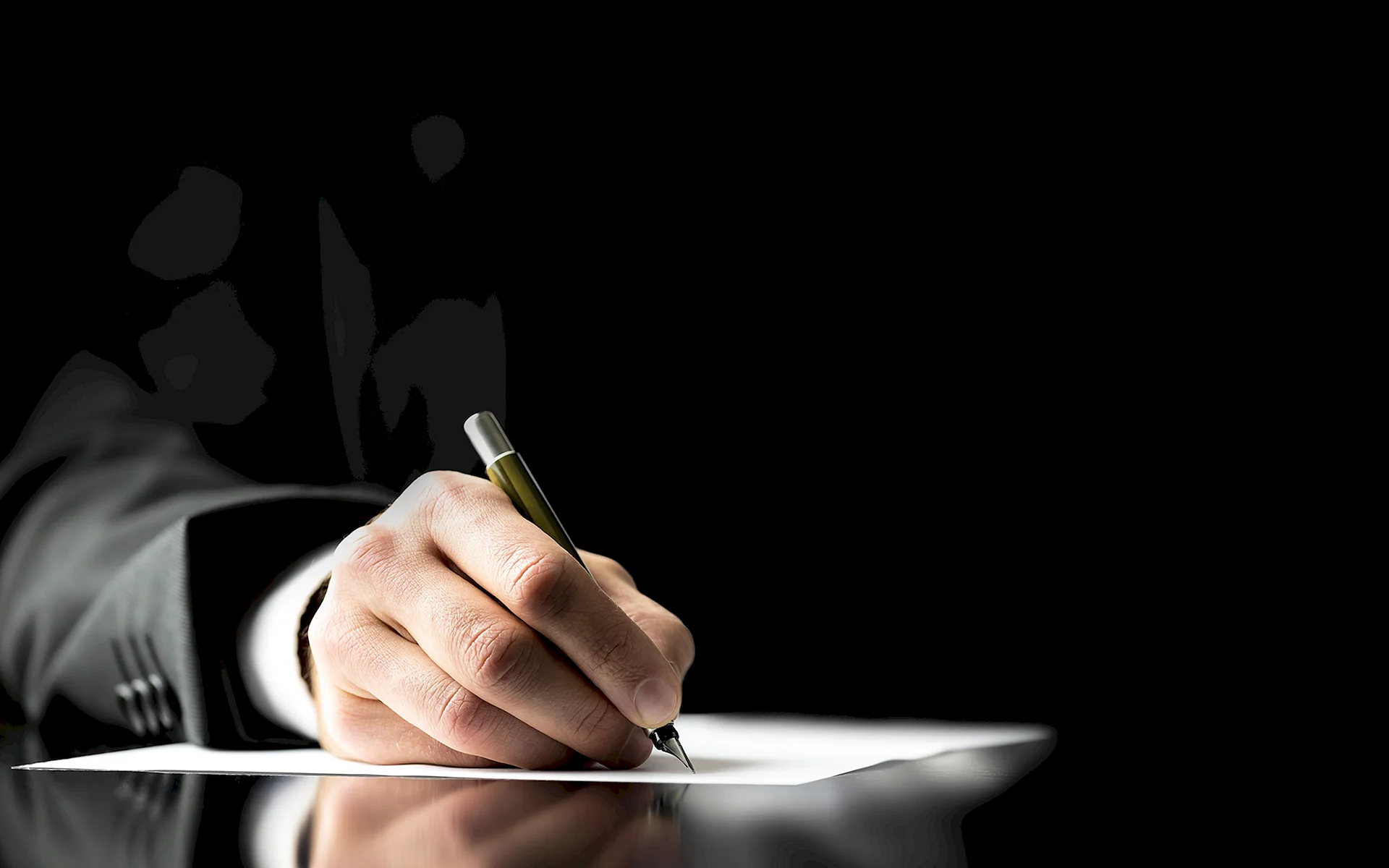 Man With Pen Wallpaper