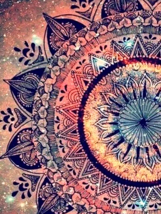 Mandala Background Wallpaper For iPhone