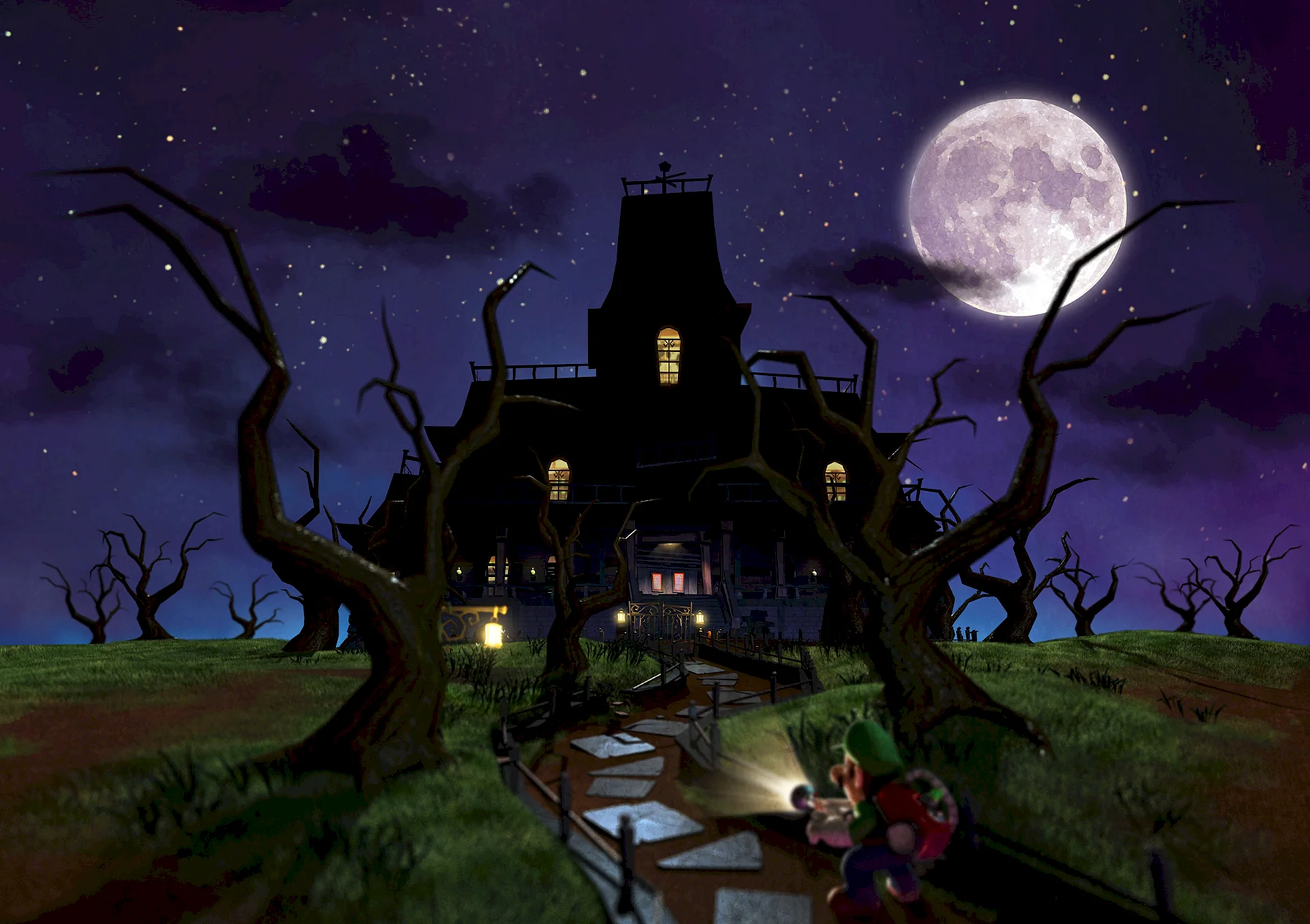 Mansion Dark Moon 3Ds Wallpaper