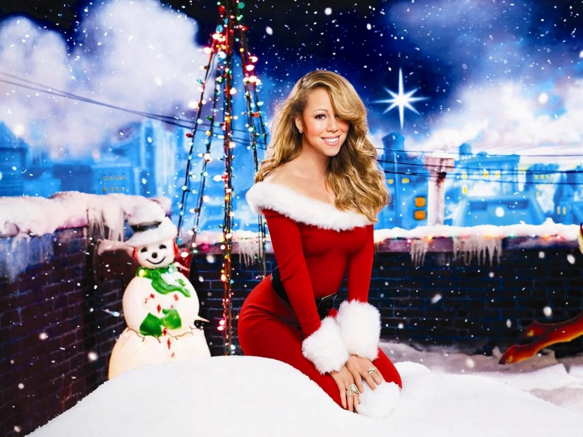 Mariah Carey Merry Christmas Wallpaper