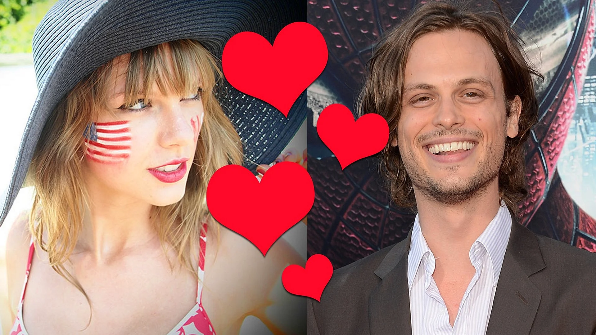 Matthew Gray Gubler With His Wife Wallpaper