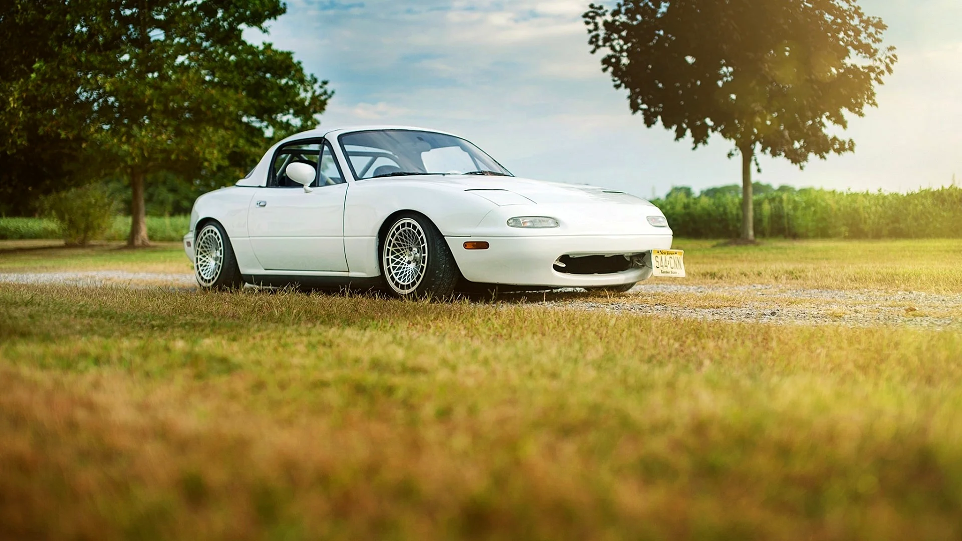 Mazda Mx5 Na White Wallpaper