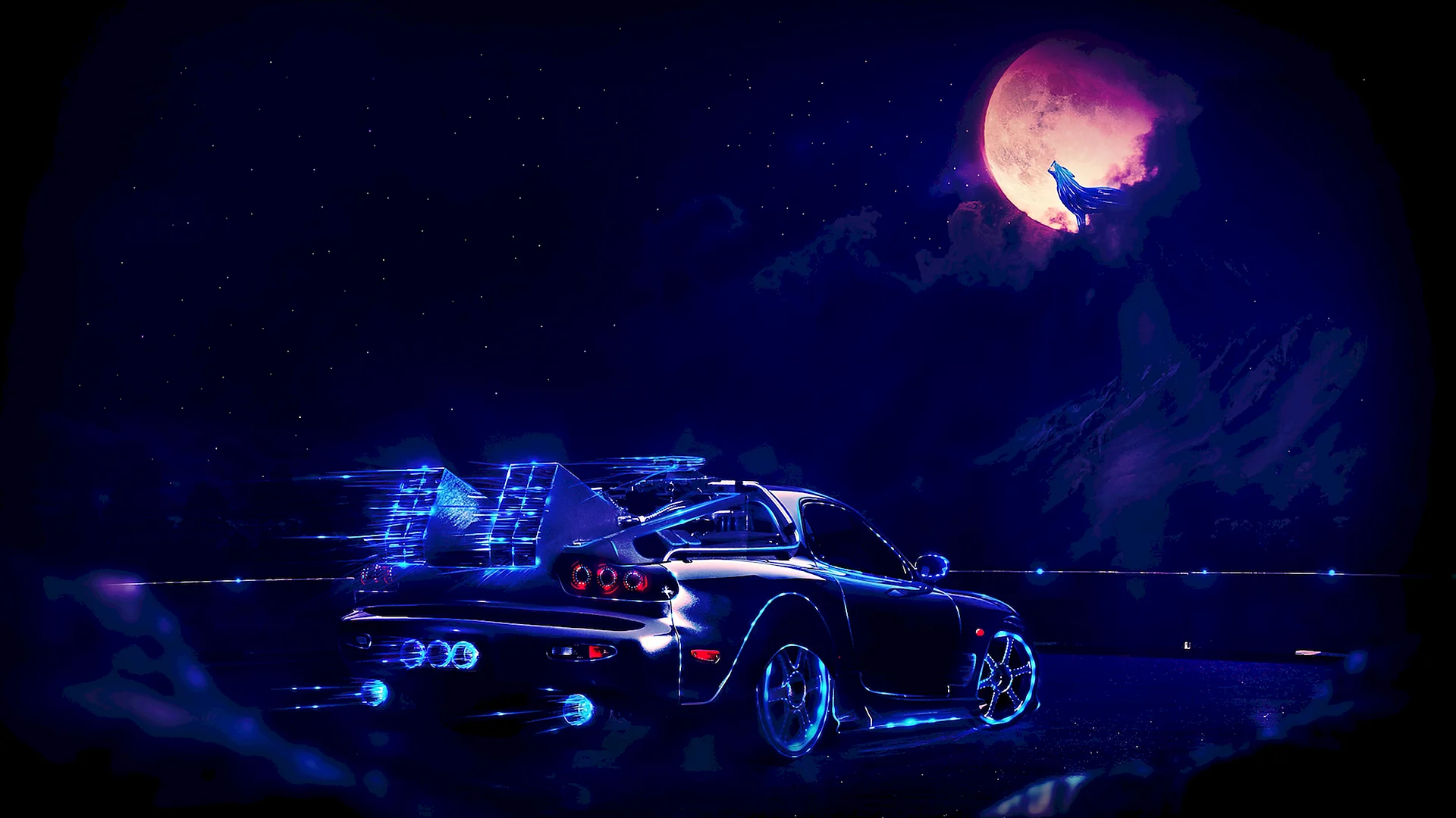 Mazda Rx7 Night Wallpaper