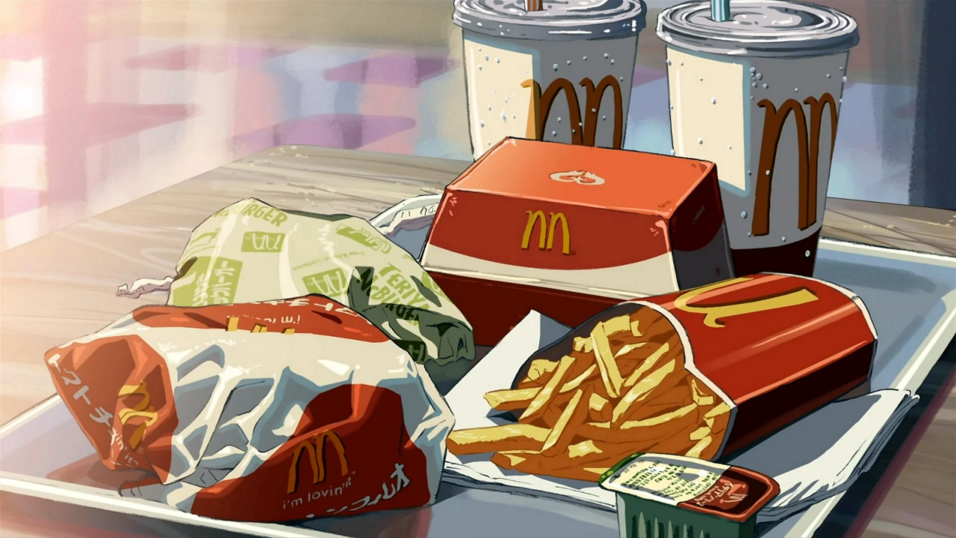 Mcdonalds Anime Wallpaper