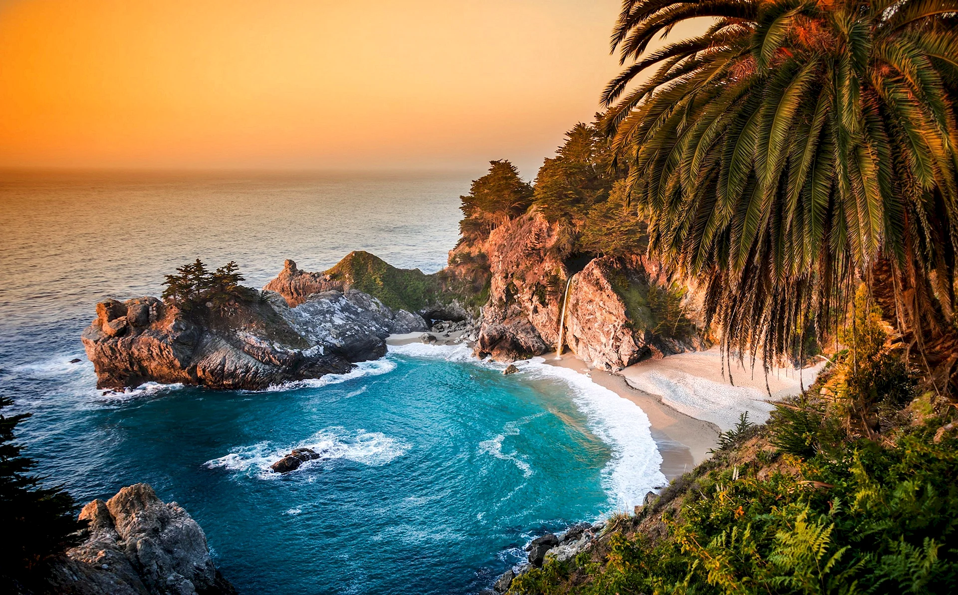 MCWAY Falls big sur Wallpaper