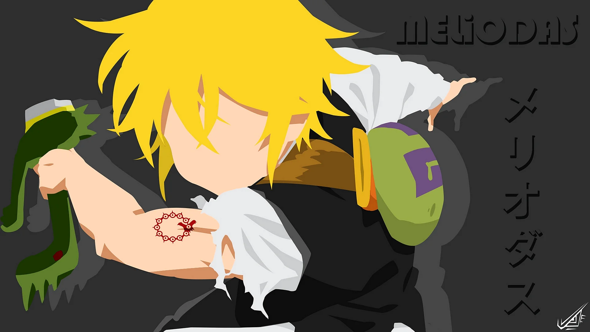 Meliodas Minimalist Wallpaper