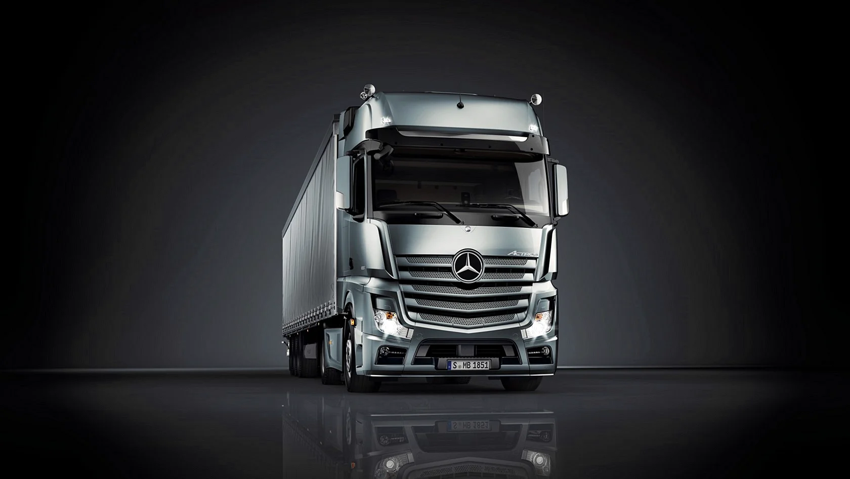 Mercedes Benz Actros 3D Wallpaper