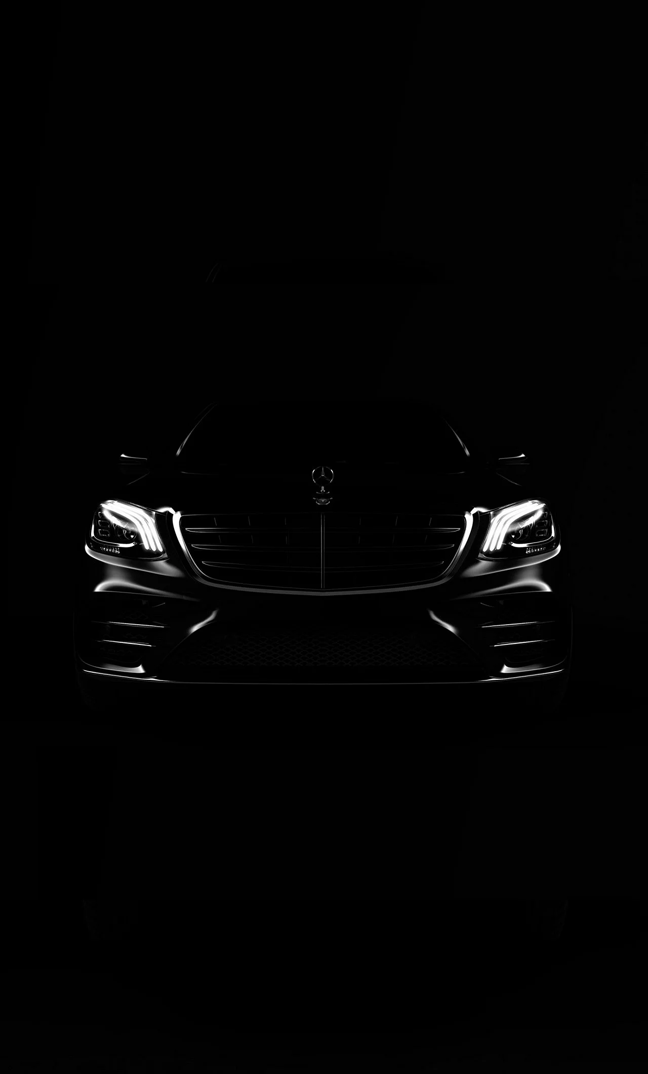 Mercedes Black Fon Wallpaper For iPhone