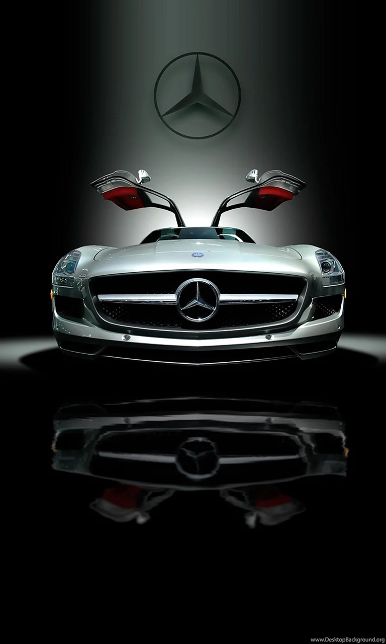 Mercedes Flage Wallpaper For iPhone