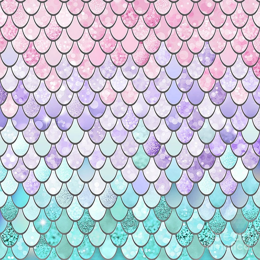 Mermaid Pattern Wallpaper