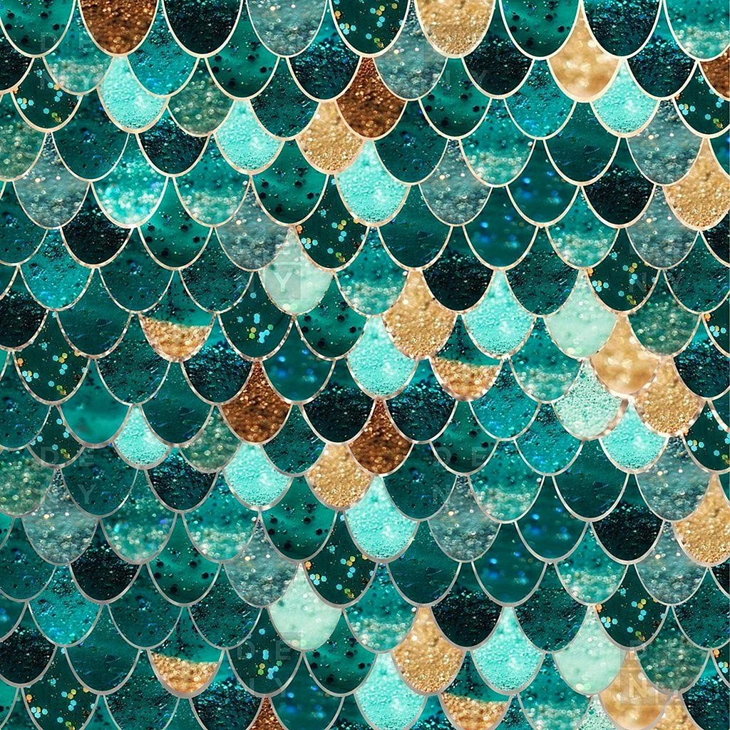 Mermaid Scale Pattern Wallpaper