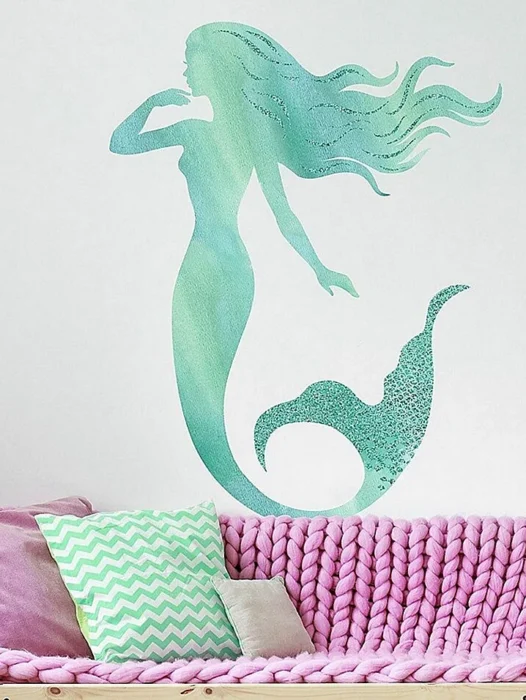 Mermaid Wall Decal Wallpaper