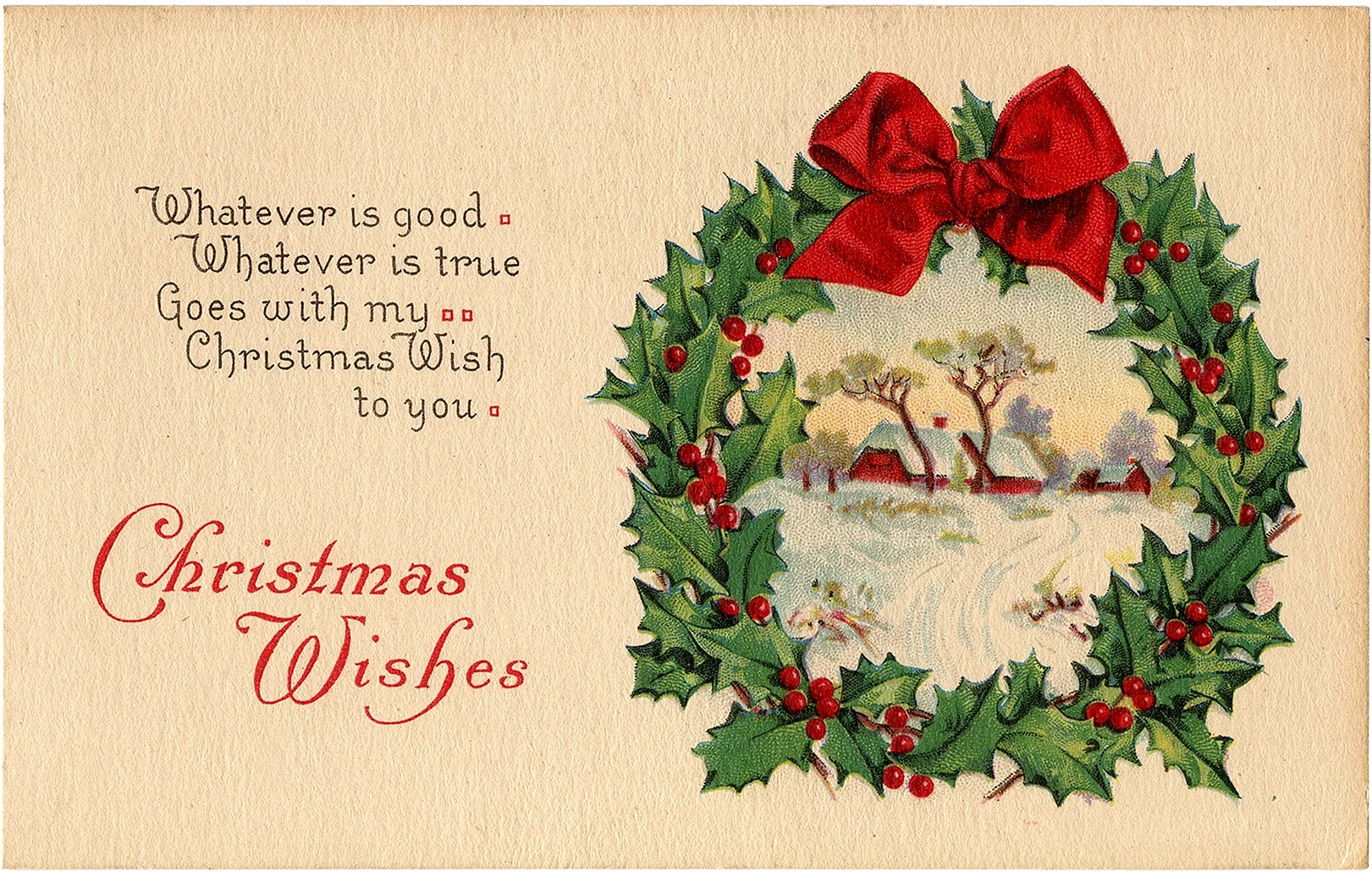 Merry Christmas Card Wallpaper