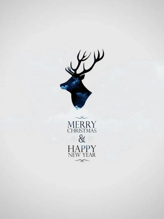 Merry Christmas Deer Wallpaper