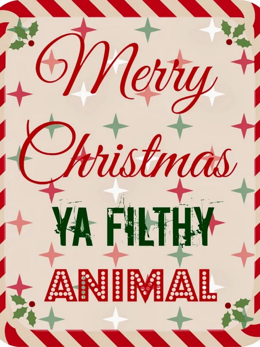 Merry Christmas Filthy Animal Wallpaper