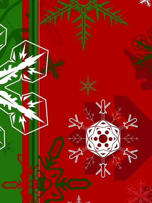 Merry Christmas Pattern Wallpaper