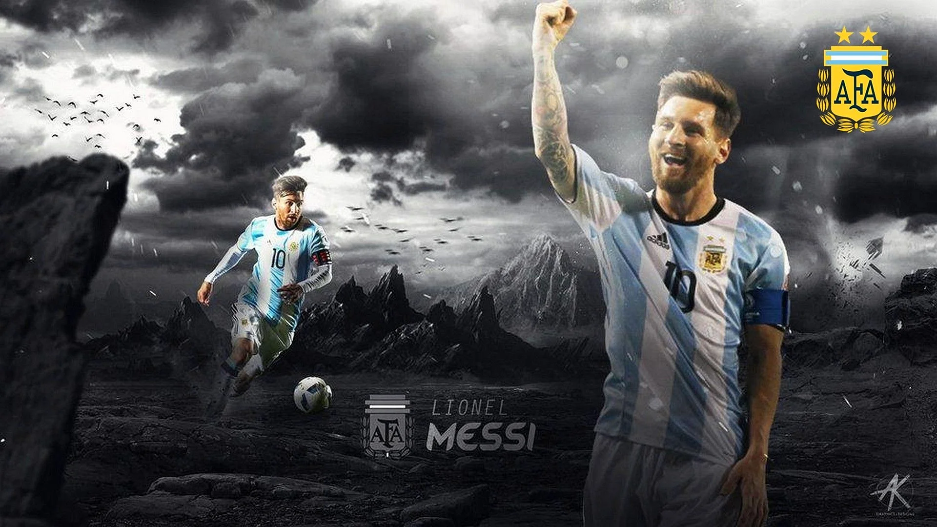 Messi Argentina 4K Wallpaper