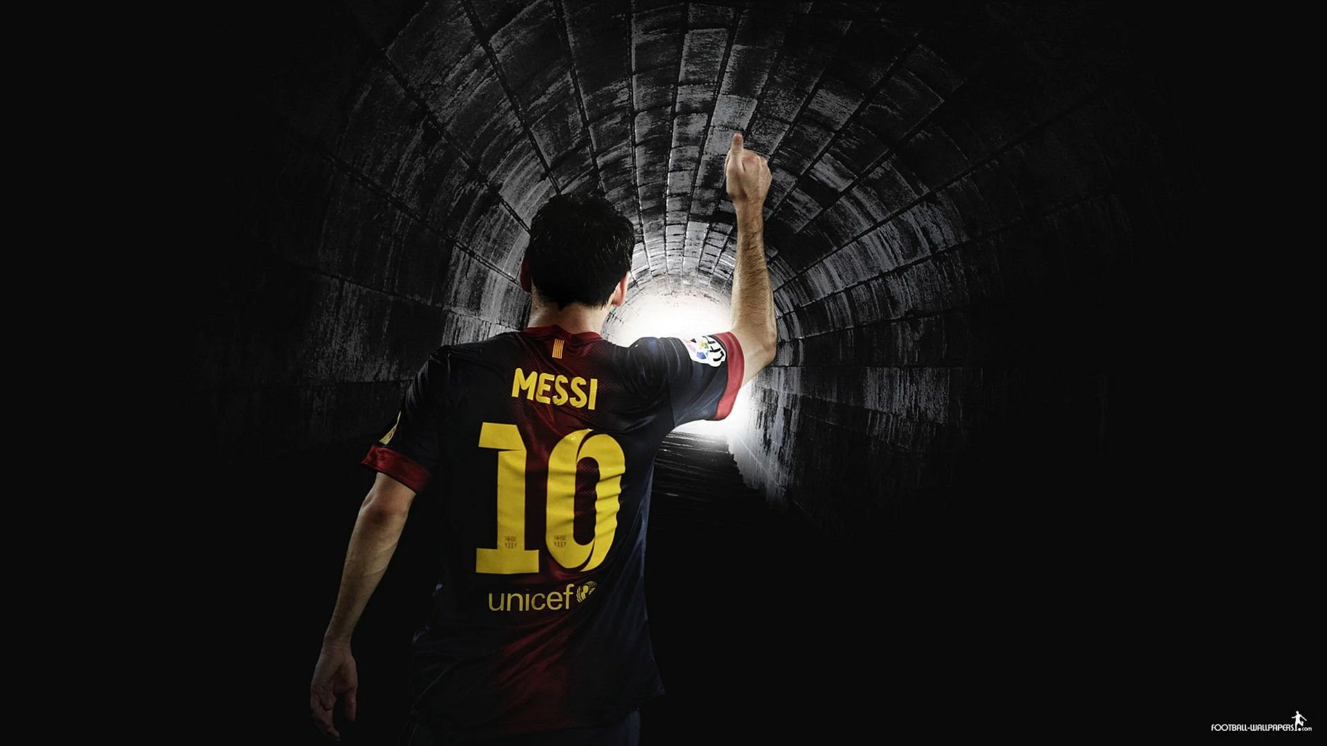 Messi Black Background Wallpaper