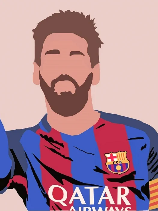 Messi Cartoon Wallpaper