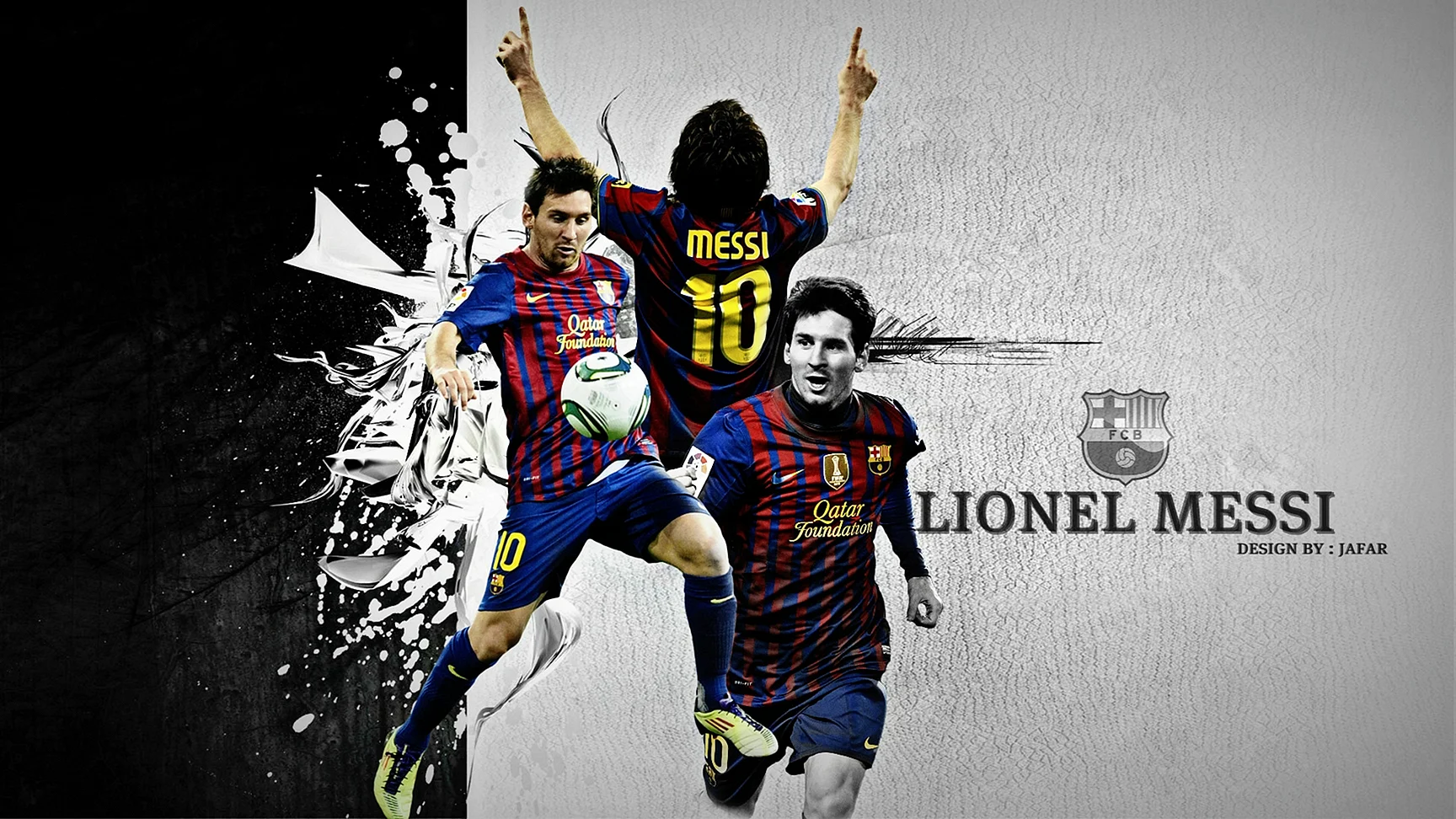 Messi Collage Wallpaper