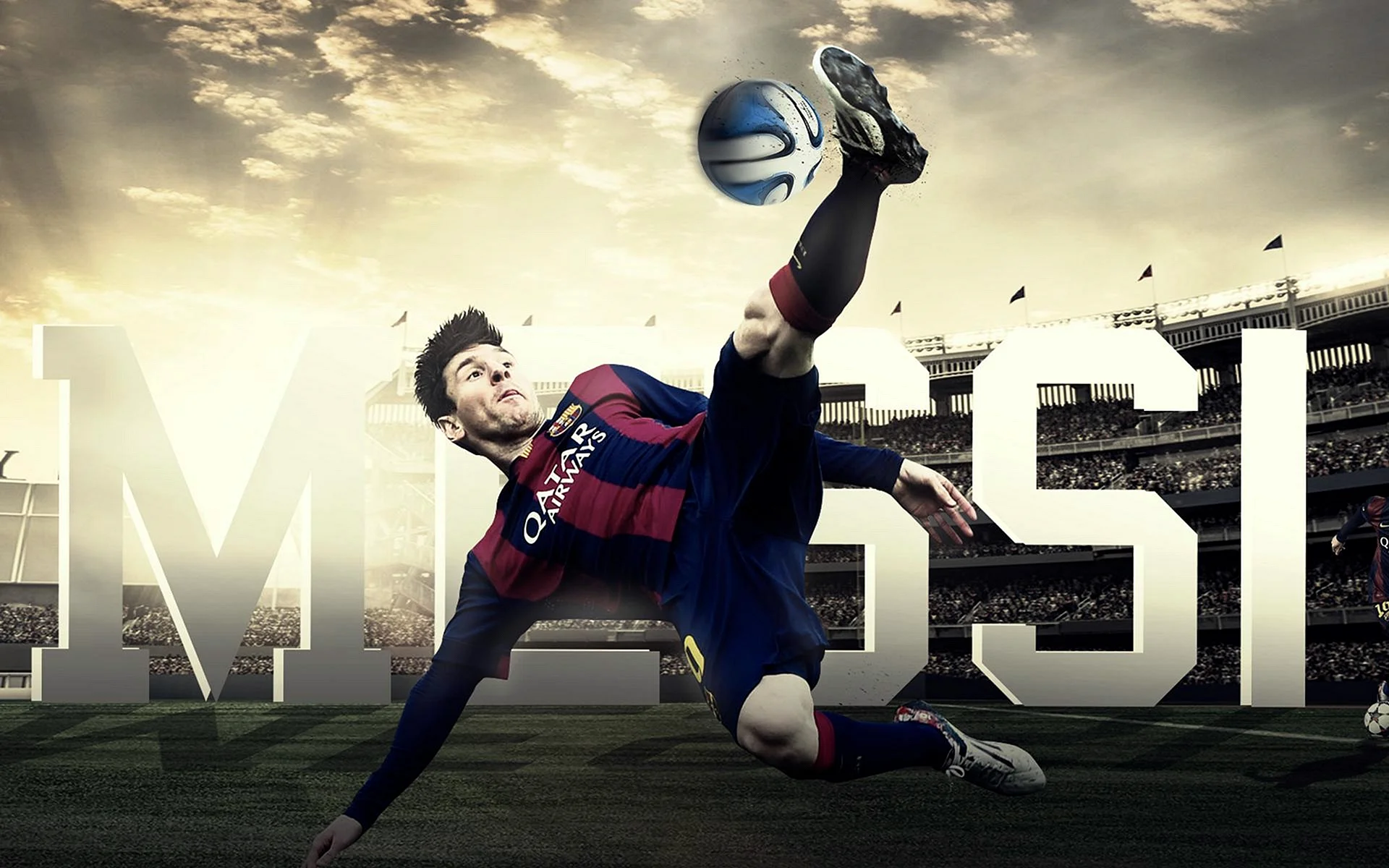 Messi Football Poster Wallpaper