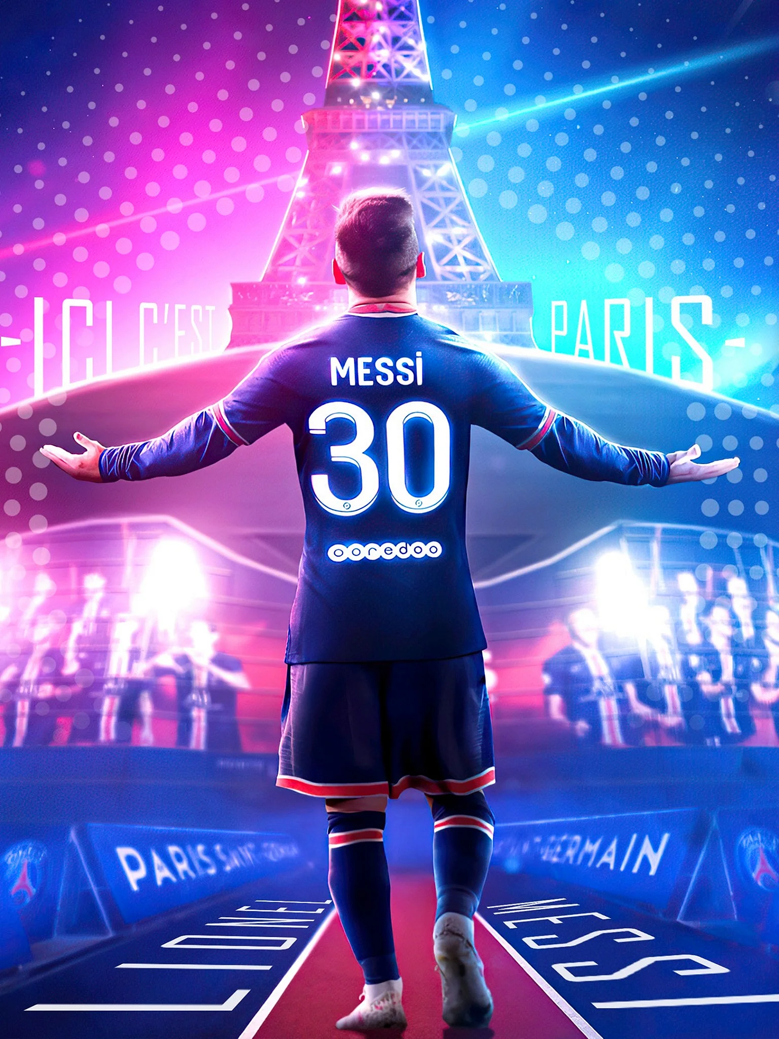 Messi Psg 2021 Wallpaper