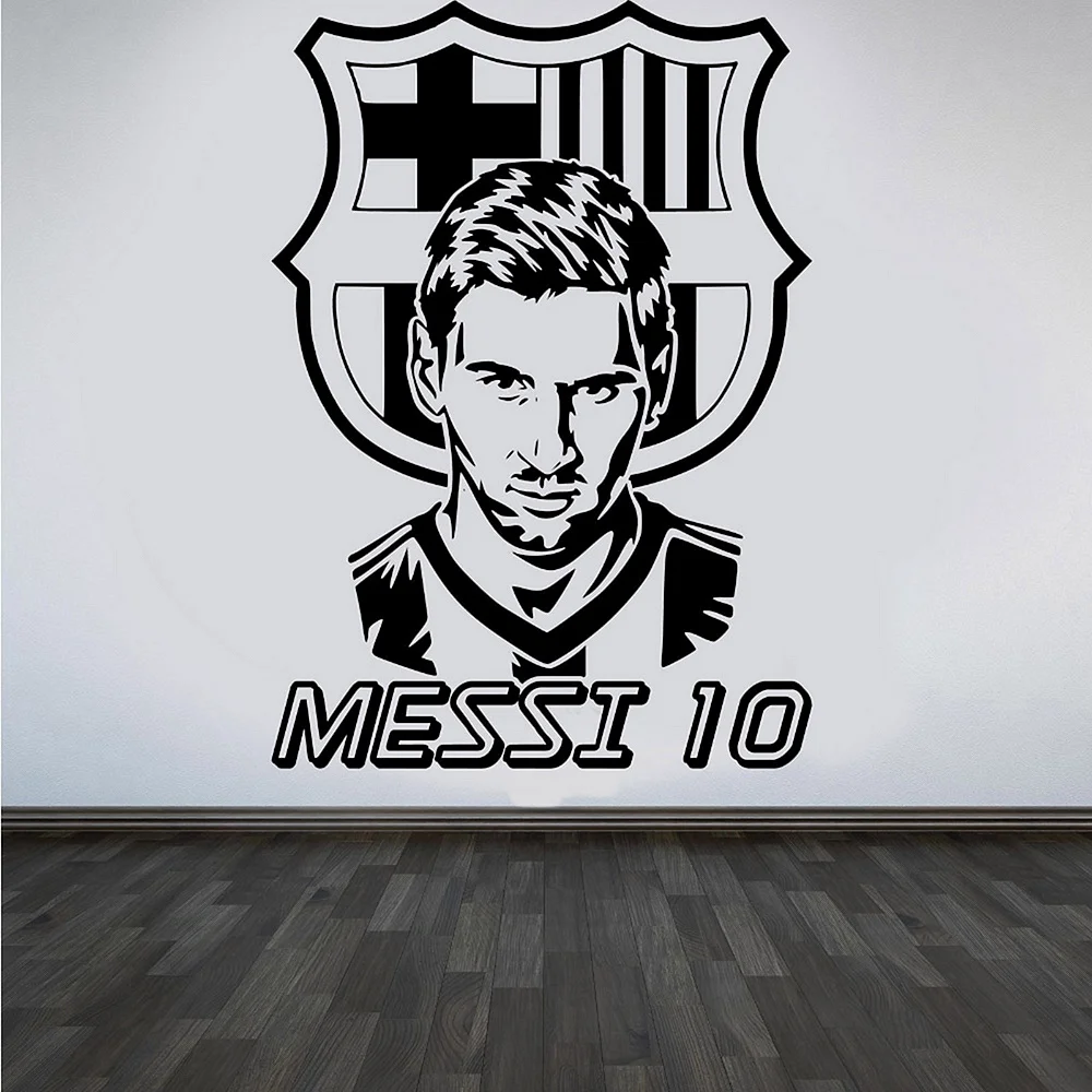Messi Wall Sticker Wallpaper
