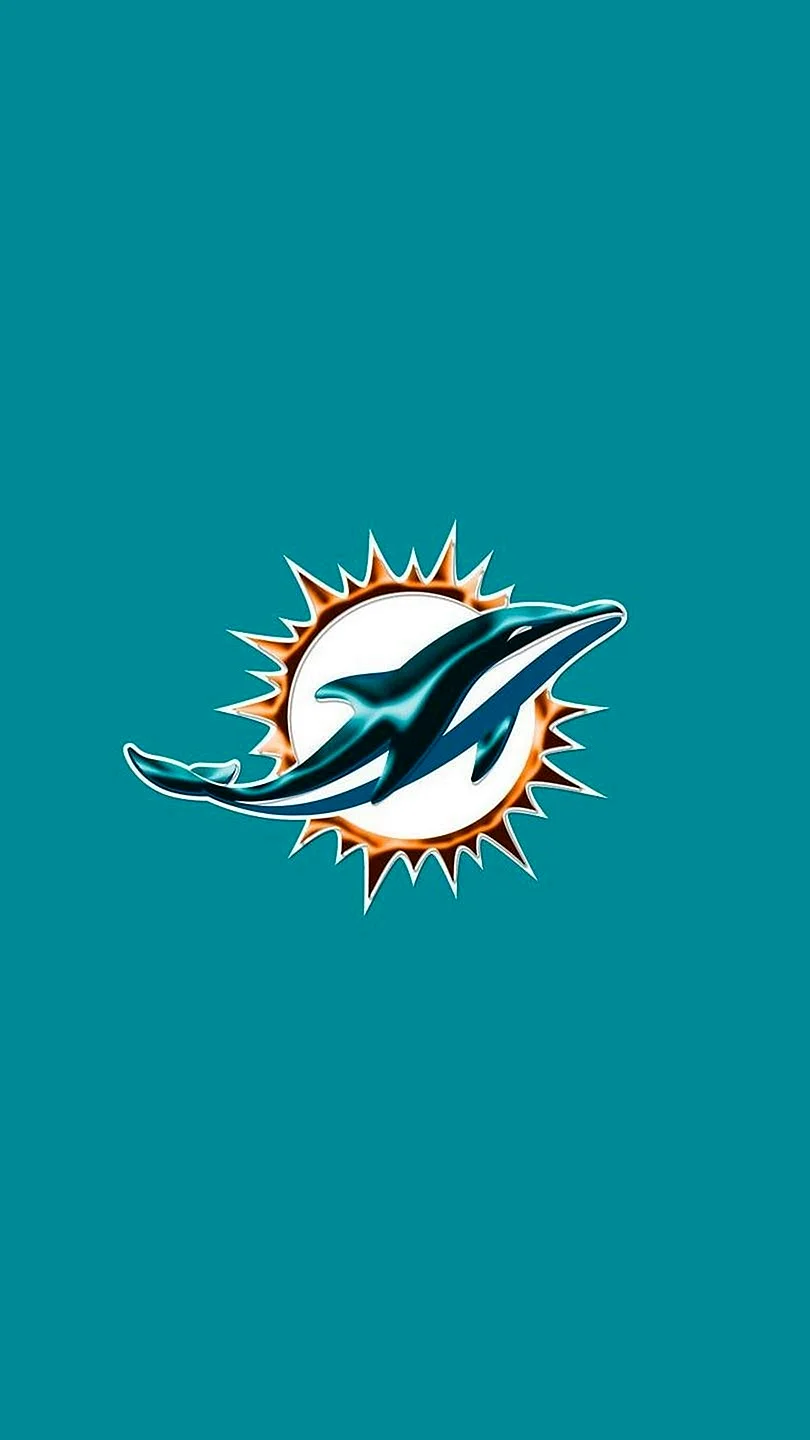 Miami Dolphins Logo Phone Wallpaper For iPhone