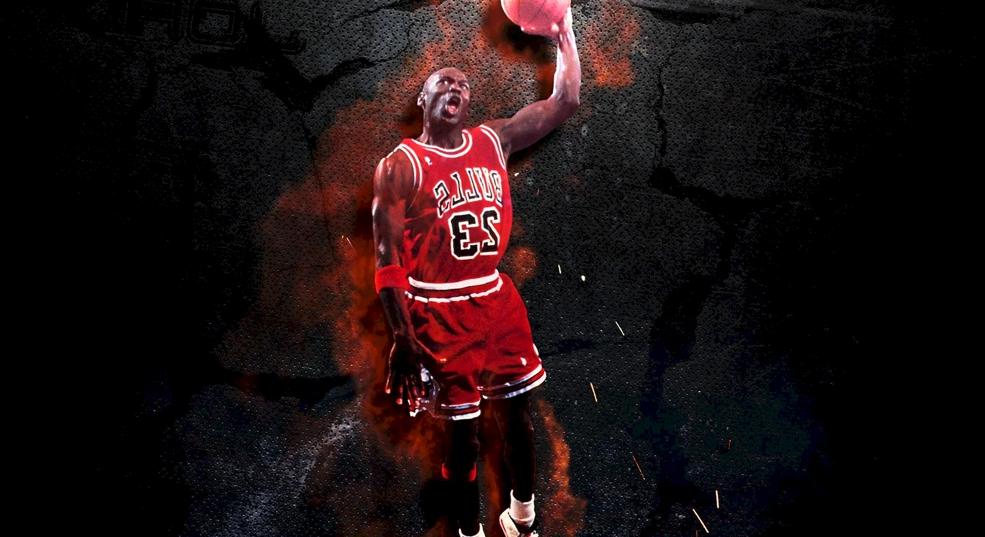 Michael Jordan Jordan Black And Red Wallpaper