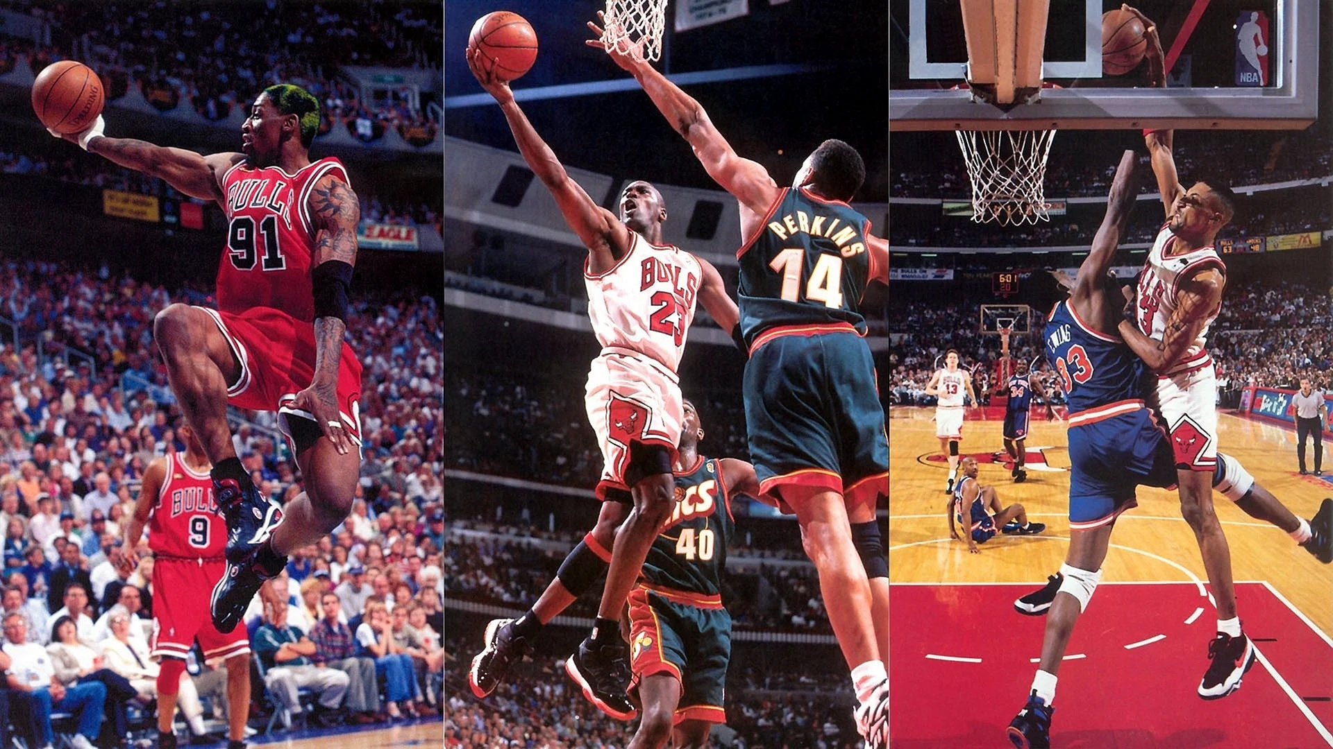 Michael Jordan Scottie Pippen Dennis Rodman Wallpaper