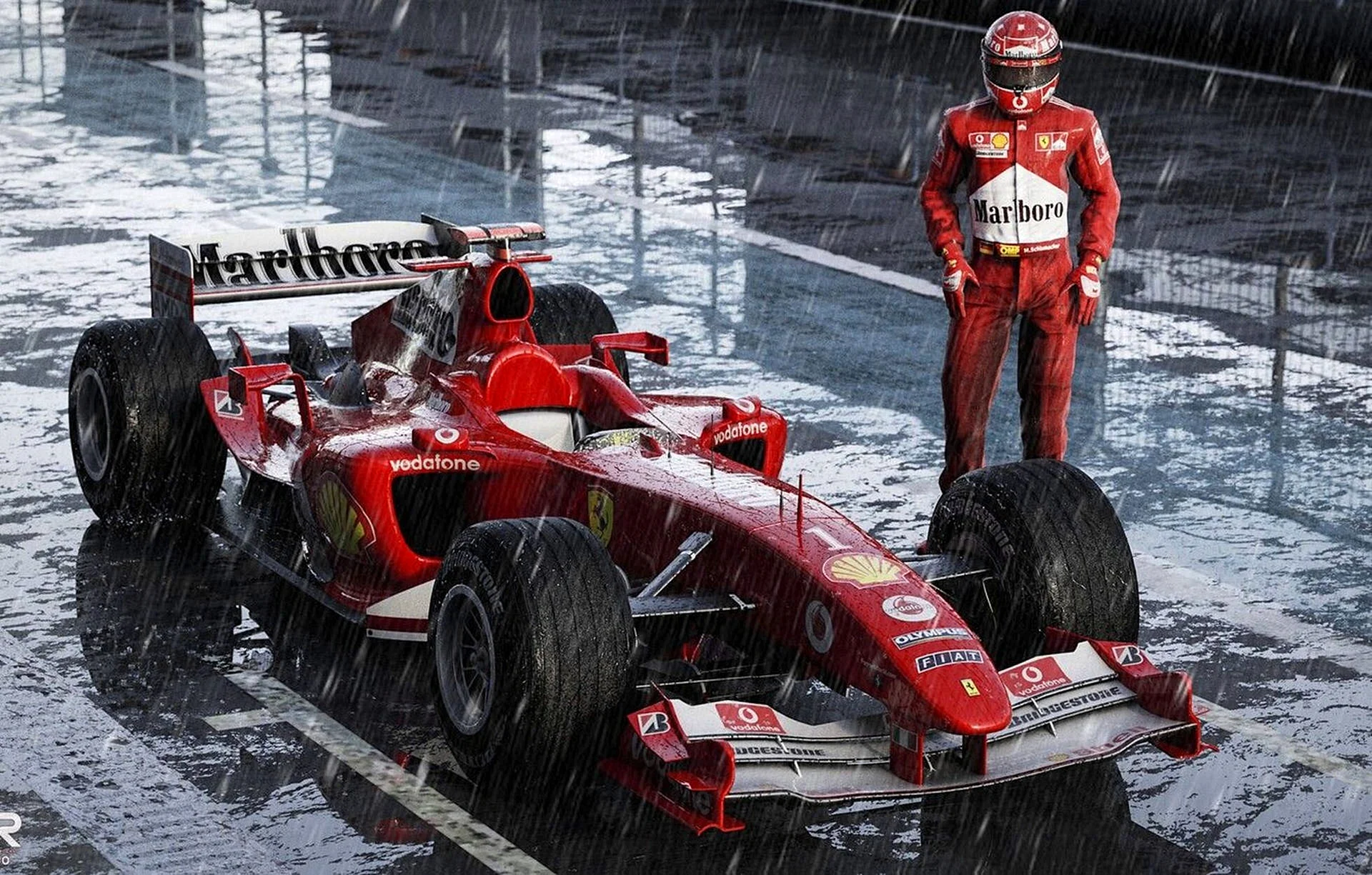 Michael Schumacher 2004 Wallpaper